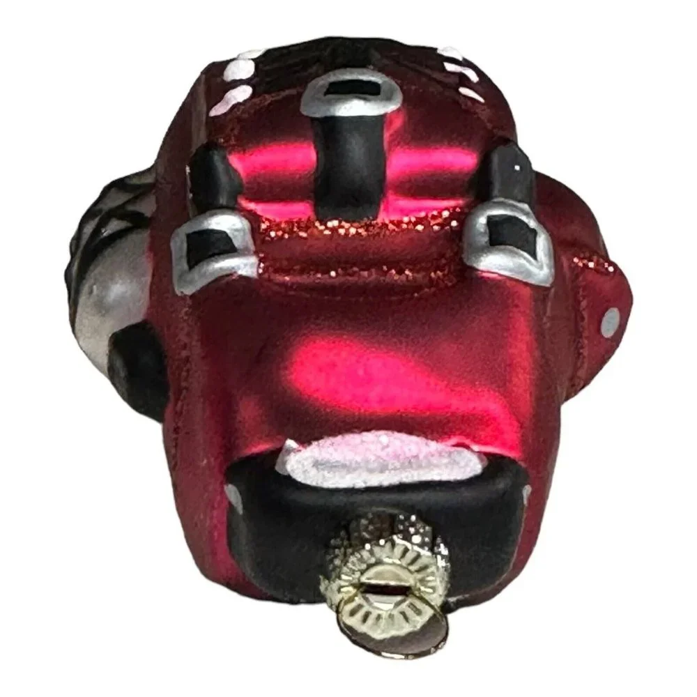 Blown Mercury‎ Glass Christmas Ornament Red Backpack 4.5